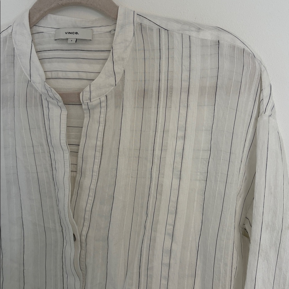 Vince Drapey Stripe Pullover - image 3